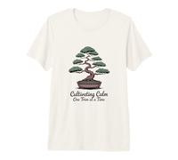 Cultivating Calm One Trim at A Time Bonsai Premium T-Shirt