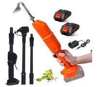 Cultivator Hoe - Electric Gardening Tool with Rechargeable Lithium Battery & Telescopic Pole, 2-in-1 for Loosening Soil and Weeding