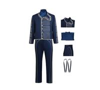 cultofmoon Medieval Prince Cosplay Costume Wicked Wizard Fiyero Outfits Men's Renaissance Steampunk Suit with Accessories Halloween Carnival