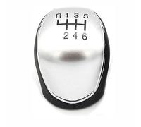 CULTP Car Gear Shift Knob for 2012-2021 Ford Transit Tourneo Custom,Gear Lever Handle Gearstick Gaiter Boot Kit Transmission Knob Head Accessories,6-speed Silver4