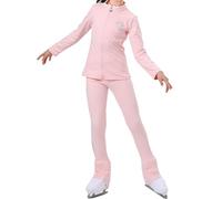 CuLtp Children Skating Training Suit, Figure Skating Jacket Pants And Tops, Figure Ice Skating Training Sets, Comfortable And Breathable Warm Training Dancewear