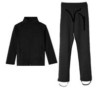 CuLtp Figure Skating Jacket Pants, Elastic Waist Figure Skating Jacket With Trousers Set Boys Mens Tights Training Wear Getaway Design Stretch Ice Skating Training Outfits