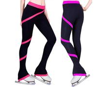 CuLtp Figure Skating Practice Pants, Training Practice Leggings Fleece Inside, Girls Fleece Thermal Yoga Pantyhose Over The Boot Legging, High Waist Premium Warm Tights Trousers