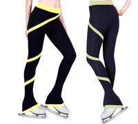 CuLtp Figure Skating Practice Pants, Training Practice Leggings Fleece Inside, Girls Fleece Thermal Yoga Pantyhose Over The Boot Legging, High Waist Premium Warm Tights Trousers