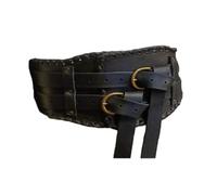 CuLtP Medieval Vintage Wide Belt Men's Knight Viking Armor Belt PU Leather Steampunk Pirate Wide Belt for Adult Halloween Props