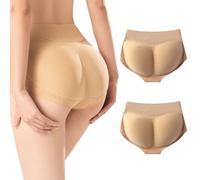 CuLtp Women Butt Lifter Padded Panties, Seamless Hip Enhancer Briefs Booty Shapewear, Fake Buttock Body Shaper Hip Enhancer- Beige||M