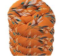 CuLtp Yellow Rhombus Sanding Chair Cushions For Dining Chairs 4 Pack, Square Polar Bear Non Slip Chair Pads With Ties And Buckle For Kitchen Sofa Home Decor Essentials