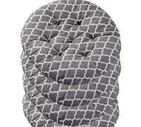 CuLtp Yellow Rhombus Sanding Chair Cushions For Dining Chairs 4 Pack, Square Polar Bear Non Slip Chair Pads With Ties And Buckle For Kitchen Sofa Home Decor Essentials