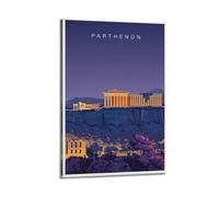 Cultural Architecture Retro Greece Athens Parthenon Temple Decorative Painting Canvas Wall Posters And Modern Family Bedroom Decor 24x36inch(60x90cm)