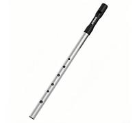Cultural Heritage Meets Modern Playability Irish Tin Whistle Flute in C/D Key with 6 Holes Designed for Musicians (Silver C)