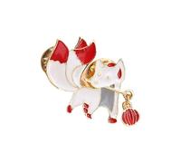 Cultural Theme Animal Maple Brooch Alloy Handcrafted Corsage Pin Decorative Clothing Accessory Gift Red Maple Animal Pin
