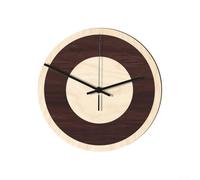 Cultural Touch of a Rustic Style 12 Inch Wooden Wall Clock Adds Character to Your Living Environment (C)