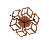 Cultural Touch of a Rustic Style 12 Inch Wooden Wall Clock Adds Character to Your Living Environment (B)
