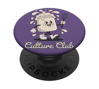 Culture Club Kefir Sourdough Starter Retro Cartoon Whisk PopSockets Adhesive PopGrip