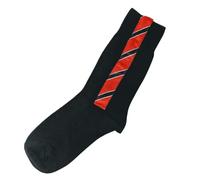 Culture Club Men's Calf Socks Breathable Stylish Flag Socks for Him (Black, Trinidad)