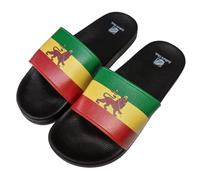 Culture Club Unisex Lion of Judah Flag Adult Slides- Stylish Flip Flops- (uk_footwear_size_system, adult, women, numeric_range, medium, numeric_10, numeric_12)
