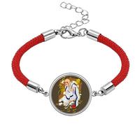 Culture Eighteen Arhats Figure Lucky Red String Bracelet Rope Bracelet Handmade