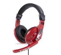 Culture Fly Gaming Headset with Mic - Uzumaki Wired Headphones with Microphone, LED Lights, Padded Over Ear Computer Headset for PC Gamer, Enhanced Audio, Comfortable Headphones for Gaming Setup