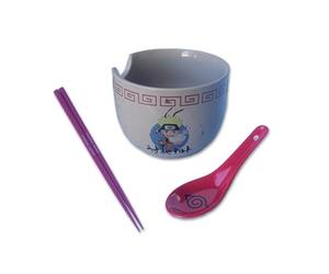 Culture Fly Naruto Shippuden Ramen Bowl Bundle Set with Ramen Bowl, Spoon, and Chopsticks, N2M031ACFS