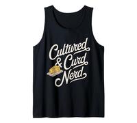Cultured & Curd Nerd Cheese Lover Design Tank Top