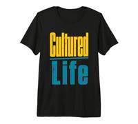 Cultured Life Distressed Typography Intellectual Quote Premium T-Shirt