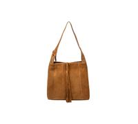 Cultured London 'anitta' Suede Shoulder Bag In Tan Tan