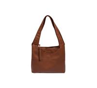 Cultured London 'ariel' Leather Shoulder Bag In Tan Tan
