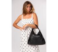 Cultured London 'aspen' Leather Tote Bag In Black Black