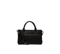 Cultured London 'aviana' Leather Grab Bag In Black Black