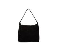 Cultured London 'camille' Suede Shoulder Bag In Black Black