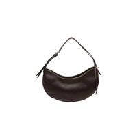 Cultured London 'consuelo' Leather Grab Bag In Dark Brown Dark Brown