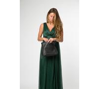 Cultured London 'isabetta' Leather Clutch Bag In Black Black One Size