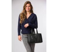 Cultured London 'noelle' Leather Handbag In Black Black