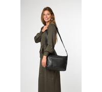 Cultured London 'ondine' Leather Shoulder Bag In Black Black