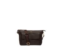 Cultured London 'orly' Leather Cross Body Bag In Dark Brown Dark Brown