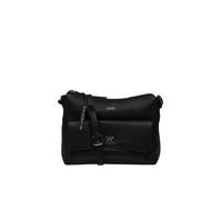 Cultured London 'sylvie' Leather Shoulder Bag In Black Black