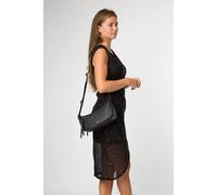 Cultured London Women's 'Elowen' Leather Cross Body Bag in Black