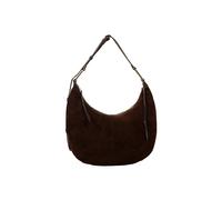 Cultured London Women's 'Kacey' Suede & Leather Shoulder Bag in Dark Brown