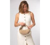 Cultured London Women's 'Siobhan' Suede Grab Bag in Beige