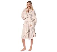 CultureFly Schitt's Cr ift Rose Apothecary Plush Fleece Luxury Bathrobe Robe, Beige, One size