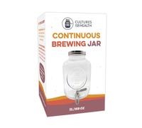 Cultures for Health Continuous Kombucha Brewing Jar with Spigot | 5 Liter Glass Jar with Spout for DIY Fermentation | Long Term Kombucha SCOBY Hotel Jar | Daily Kombucha Tea Probiotic Drink Dispenser