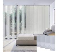 Cum 110x250cm Venetian Blinds Elegant White Light Filtering & 60% Blackout Solar Shades for Patio Doors & Living Rooms Window Treatment Solutions