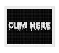 Cum Here Diamond Art Painting Kits Horizontal Version Full Square Drill Gemstone for Adults Home Wall