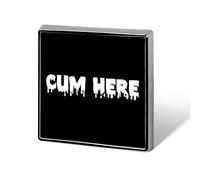 Cum Here Printed Brooch Pins Badge Button Tie Lapel Backpack Pin Decoration for Women Men