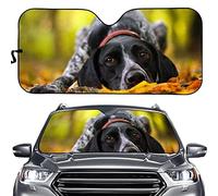 Cumagical Black Labrador Car Front Window Sun Shade Animal Design Windshield Sun Visor Car Accessories,Block UV Rays Sunlight Heat,Keep Your Vehicle Cool