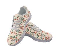 Cumagical Lace Up Mesh Low Top Trainers for Women Horse Graphic