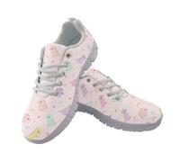 Cumagical Trainers for Women Mesh Lace Up Low Top Dragon Pattern