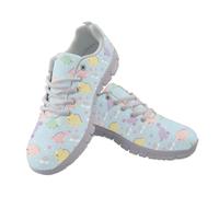 Cumagical Trainers for Women Mesh Lace Up Low Top Dragon Print