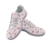 Cumagical Women Mesh Low Top Trainers Lace Up Golf Graphic