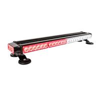 CUMART 26.5" White Red 54 LED Fire Fighting Emergency Warning Light Bar Flash Strobe Light Bar Traffic Advisor Double Side with Magnetic Base for Truck (26.5" 54LED, White/Red)